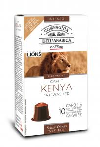 Capsules Nespresso Compatible, Kenya Single Origin 100% Arabica Coffee